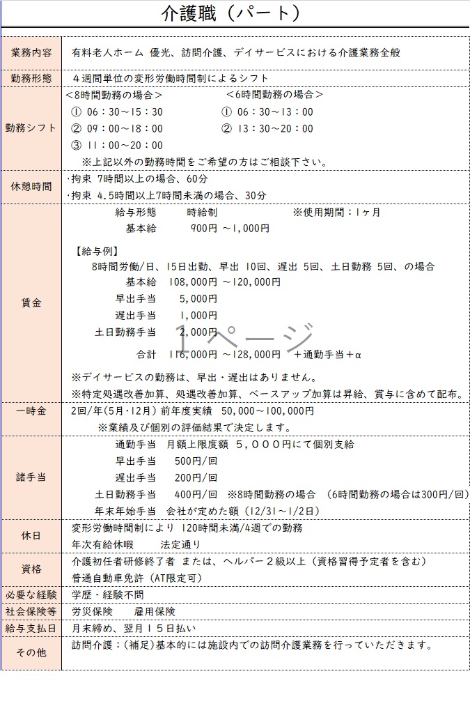 写真　求人票（介護　正社員) R05.09.28）